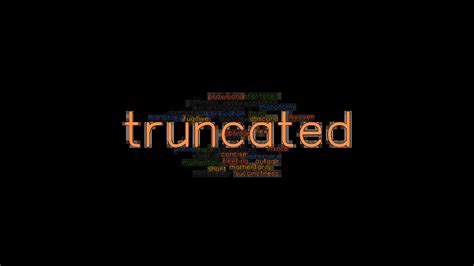 chwturnate|What is another word for truncate .